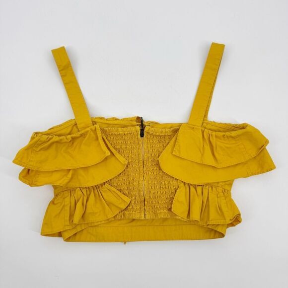 Jason Wu Sweetheart Ruffled Crop Top Sz 0 - Picture 8 of 13